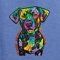 thumbnail image 2 of Dean Russo Unconditional Loyalty Dog Lover Unisex Crewneck Graphic Sweatshirt, Vintage Heather Blue, Small, 2 of 6