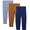 Med Grey/Trailblazer/Navy, variant on Garanimals Toddler Boy French Terry Joggers Multipack, 3-Pack, Sizes 18M-5T