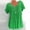 Green, variant on EQWLJWE Women T Shirt 2022 Summer Casual Short Sleeve Tops Cute Floral Print Loose Blouse Plus Size Flowy Pleated Tee