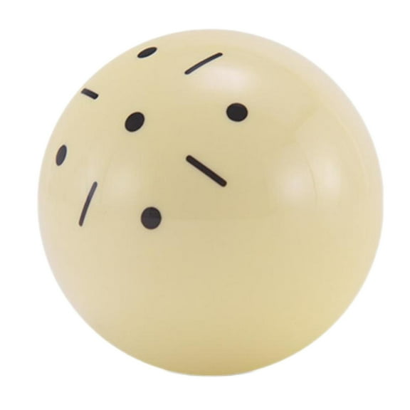 Luwecf Portable Cue Ball Billiard Pool with Dots Beige Gifts for Training Skills Indoor
