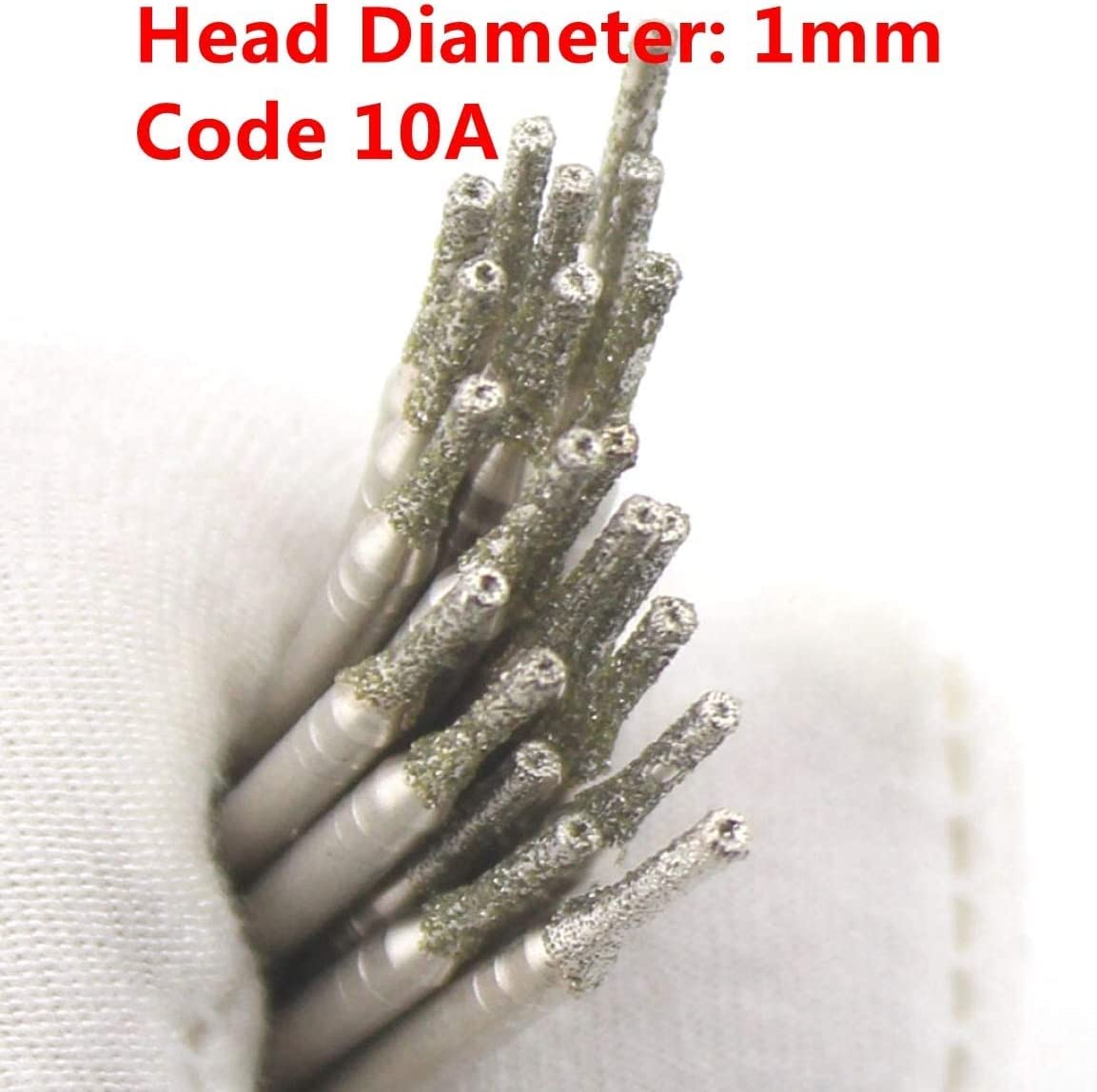 JINGLING 0.4-1.5mm Diamond Drill Bits Set Drilling Lapidary Tools For Stone Pack of 60Pcs