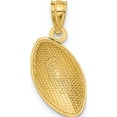 thumbnail image 4 of 14K Yellow Gold Football Pendant (19 X 12) Made In United States c3582, 4 of 6