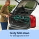 thumbnail image 4 of Andador con ruedas Medline de aluminio con asiento, color verde, capacidad de peso de 113 kg, ligero, ruedas de 15 cm, plegable, asas ajustables, ideal para personas mayores., 4 of 5