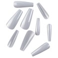 thumbnail image 1 of CEHVOM 100pc Of Matte Ballet Fake Nails Long Nail Art Patches Full Frosted Nail Box, 1 of 3