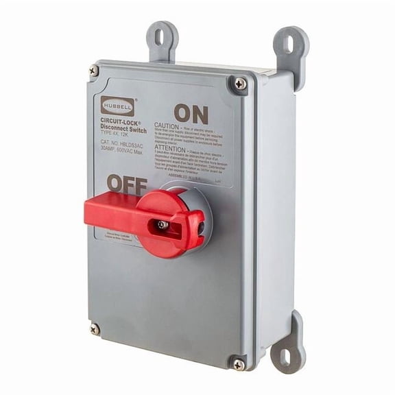 Nonfusible, Motor Disconnect Switch, Heavy Duty, 600 V, 3PST