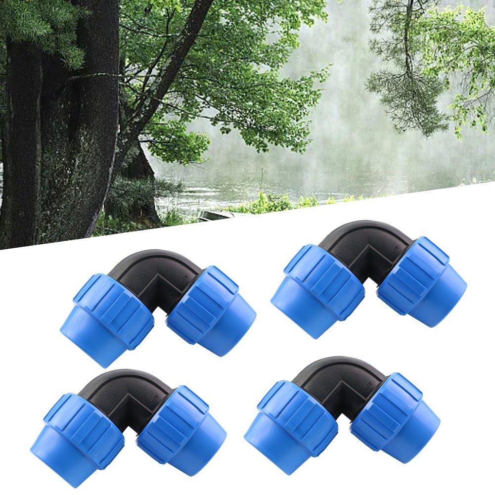 BCLONG 4pcs PE pipe quick-connect elbow union type quick-connect fittings
