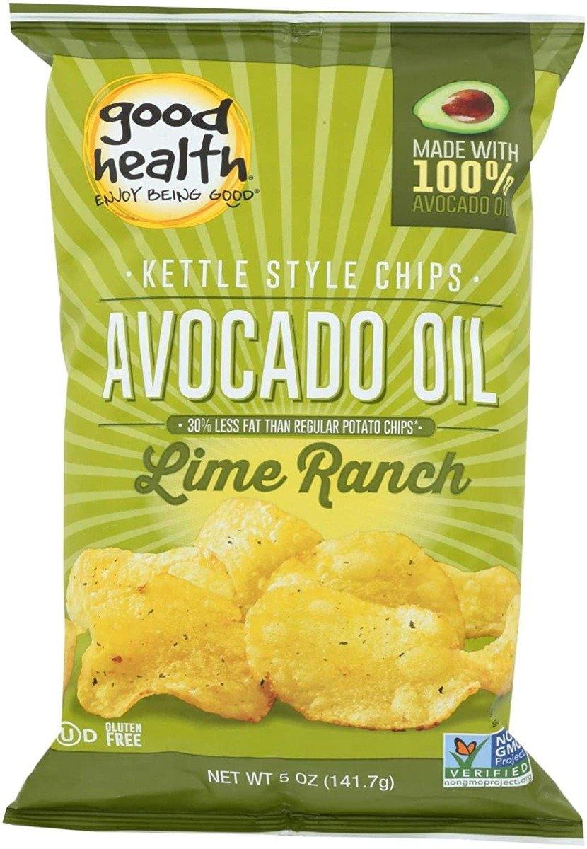 Good Health Avocado Oil Chips, Lime Ranch, 5oz (Pack of 12)