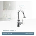 thumbnail image 2 of Moen S53004ORB Weymouth Shepherd's Hook Pulldown Kitchen Bar Faucet Featuring Metal Wand with Power Clean, Oil-Rubbed Bronze, 2 of 5