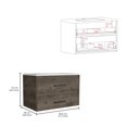 thumbnail image 3 of LiviNest Floating Bathroom Vanity with Sink: Modern Wall-Mounted Wood Tone Cabinet - Two Drawer Storage for Small Apartments & Bathroom Organization, 3 of 6