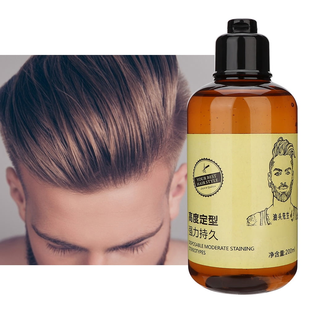 200ml Men Hair Styling Gel Beauty Salon Moisturizing Retro Hair Oil Hair Wax  