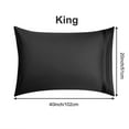 thumbnail image 2 of PiccoCasa 4 Pcs 100% Combed Cotton Soft Luxury Solid Pillow Case King Black, 2 of 8