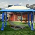 thumbnail image 3 of Costway 13'x13' Gazebo Canopy Shelter Awning Tent Patio Garden Outdoor Companion Blue, 3 of 10