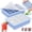 Blue, variant on 2Pcs Large Silicone Ice Cube Tray with Lid Reusable Multi Size 13 Grid Square Ice Cube Mold for Freezer Whiskey Cocktail and Baby Food