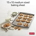 thumbnail image 4 of GoodCook Everyday Nonstick Steel Baking Sheet, 15" x 10", Gray, 4 of 8
