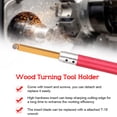 thumbnail image 4 of Labymos 3pcs Woodworking Lathe Wood Turning Tool Holder Rotary Chisel with Red Handle and R6, 4 of 8