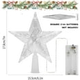 thumbnail image 3 of Christmas Tree Star with 10 LED Lights, Christmas Tree Topper, Light Up Christmas Tree Star, Christmas Tree Star, Christmas Tree Topper, for Christmas Tree Decoration (Warm White), 3 of 5
