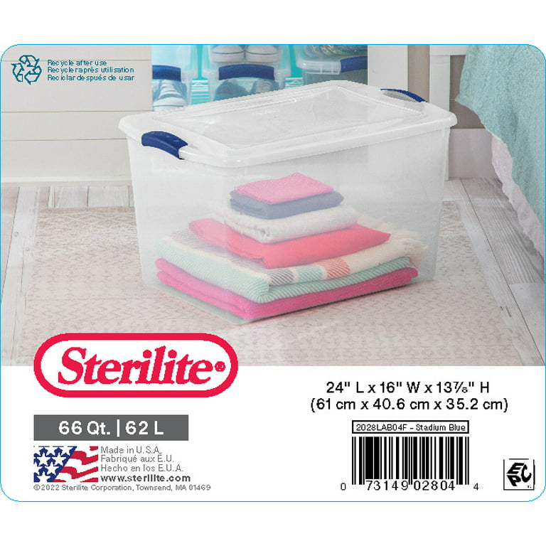 Sterilite 1757 - 66 Qt. ClearView Latch™ Box Sweet Plum 17571706