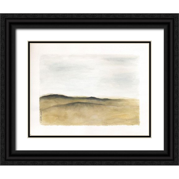 Shamp, Cindy 14x12 Black Ornate Wood Framed with Double Matting Museum Art Print Titled - Mod Landscape II