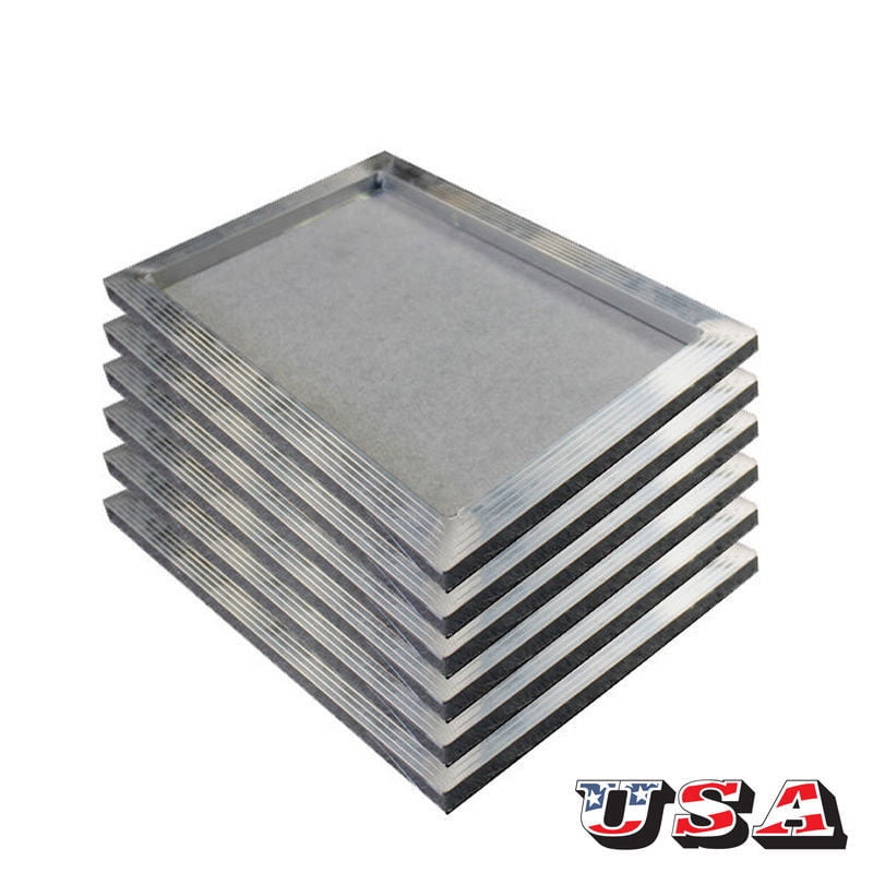 Techtongda 6Pack 7.5"x10" Screen Printing Aluminum Frame Mesh Screen