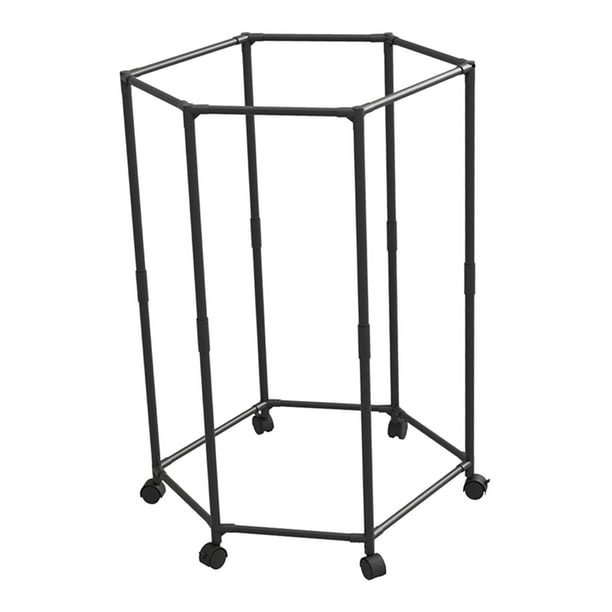 Tendedero móvil para ropa de exterior, tendedero colgante de metal para ropa Soltero negro