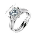 thumbnail image 4 of Anillo reversible de doble banda y doble anillo en forma de corazón (1 unidad), 4 of 8