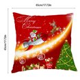 thumbnail image 3 of Pack of 2 Christmas Throw Pillow Covers 18x18 Inch Christmas Decorations Christmas Decorative Red Throw Pillows Winter Christmas Decor for Home Couch Sofa Bedroom Living Room Cushion Case Home Decor, 3 of 3