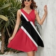 thumbnail image 3 of Flag of Trinidad Tobago Dress Summer Street Style Dresses Female Sleeveless Printed Sundress, 3 of 7