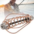 thumbnail image 3 of Alimentador de pesca de Metal portátil, accesorios para aparejos de jaula de cebo con peso, color cobre, 25g (6 uds.), 3 of 13