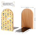 thumbnail image 2 of Haikyuu Cartoon Bookends Wood Book Divider Decor Shelves Non-Skid Book Stand 2 Pieces For Dormitory Classroom Office Home Bookshelf, 2 of 7