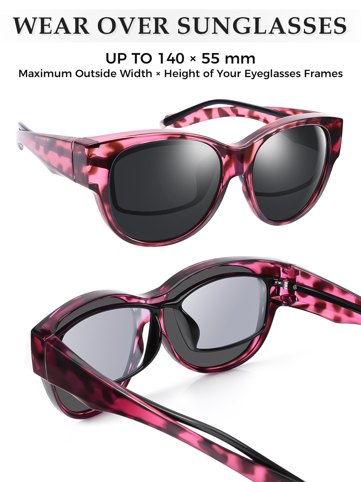 TINHAO Polarized Fit-Over Sunglasses with Hard Case photo 3