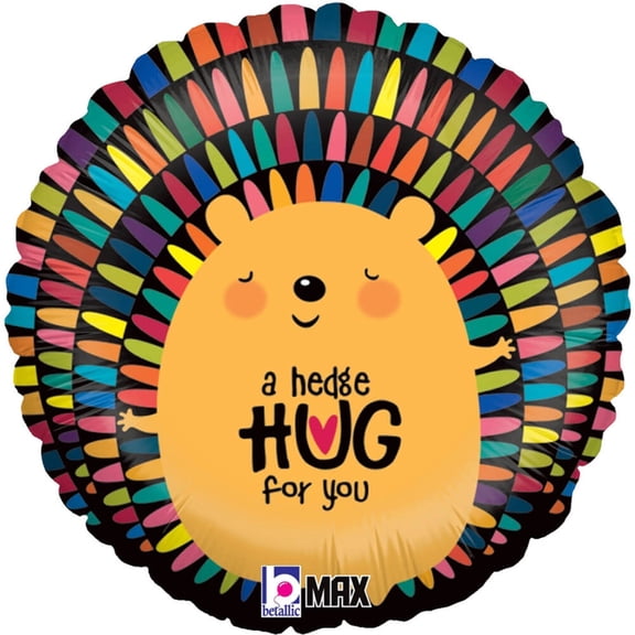 18 inch Hedge Hug For You Betallic Foil Mylar Balloon - Party Supplies Decorations