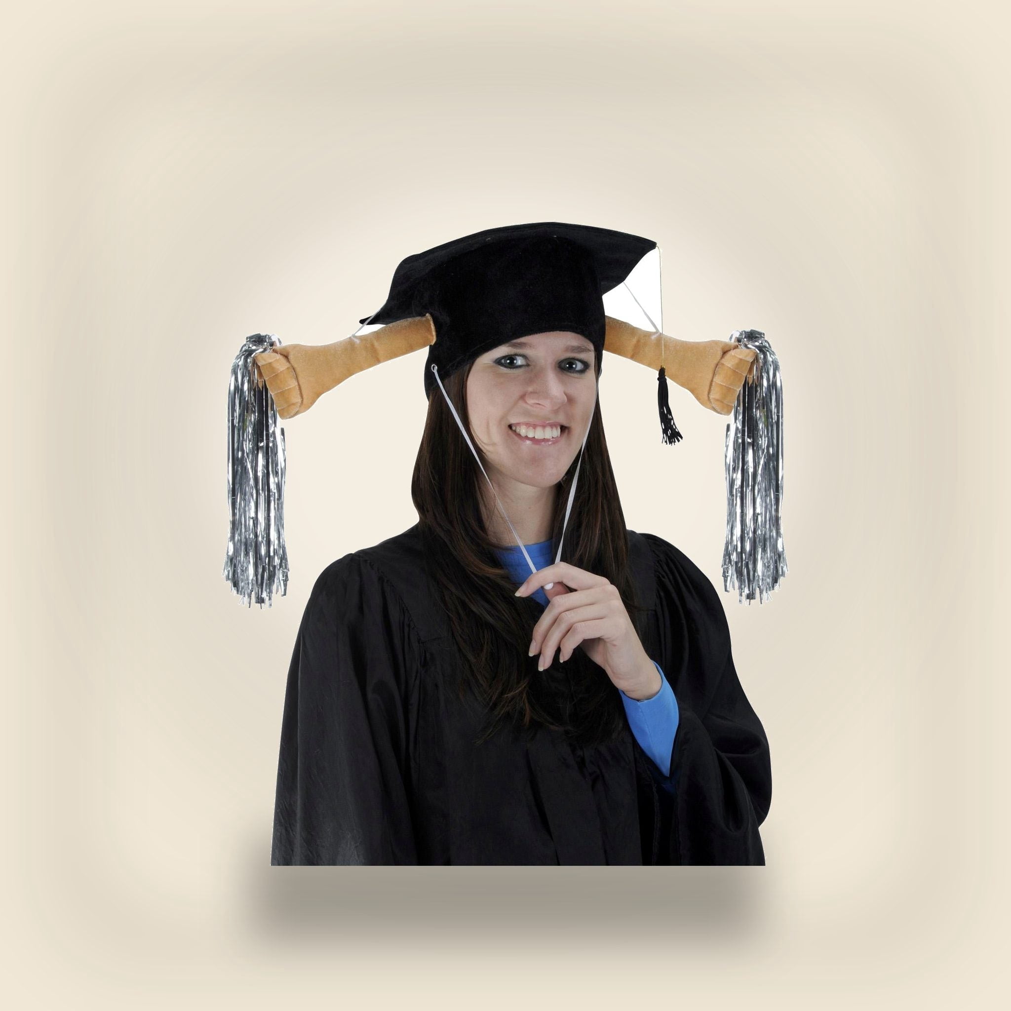 6 Pack Beistle Plush Grad Graduation Party Shaker Cap
