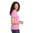 thumbnail image 3 of Port & Co Adult Female Women Plain Short Sleeves T-Shirt Candy Pink X-Large, 3 of 6