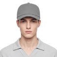 thumbnail image 6 of TOPTIE Perforatd Trucker Hat with Rope, 5 Panel Quick Dry Snapback Cap - Grey, 6 of 7