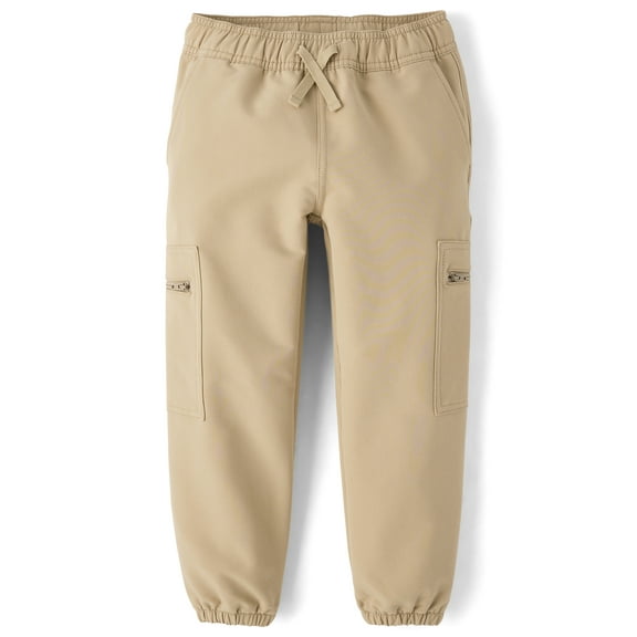 The Children's Place Boys Zip Cozy Tech Pull-On Jogger Cargo Pants, Sizes 4-16