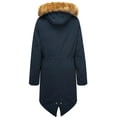thumbnail image 2 of WenVen Women's Puffer Jacket Hooded Winter Coat Warm Windproof Outerwear Coat Navy S, 2 of 6