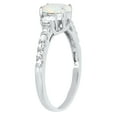 thumbnail image 3 of LaRaso & Co 1 Carat 3 Stone Created Opal Engagement Promise Ring for Women Size 6, 3 of 5