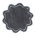 thumbnail image 3 of Home Weavers Allure Collection Bathroom Rug 100% Cotton Tufted Round Shape Bathroom Rug, Soft & Absorbent Bath Rugs, Non-Slip Bath Rug, Machine Wash Dry Bath Mats - 30" Round, Dark Gray, 3 of 8