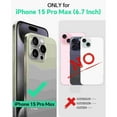 thumbnail image 2 of ShellTech for iPhone 15 Pro Max Case, iPhone 15 Pro Max Case with Kickstand, [Military Grade Shockproof][Three Layer Heavy Duty Drop Proof] Phone Case, Dustproof Phone Case for iPhone 15 Pro Max,H, 2 of 9