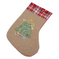 thumbnail image 1 of Decoración de medias navideñas, medias navideñas, franela de lino, medias navideñas, adornos, medias navideñas, juguete colgante, rendimiento de primer nivel, 1 of 12