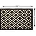 thumbnail image 2 of Indoor Door Mat (Black Kite) Front Door Rug, 20"x 32" Anti Slip Checkered Geometric Pattern Welcome Mat Indoor, Absorbent Thin Door Rugs Inside Door Mats for Entryway, 2 of 5