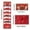 A, variant on Wooowa 6-Pack Christmas Red Envelopes, Festive Surprise Party Money Storage Boxes, Holiday Gift Card Holders