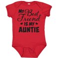 thumbnail image 3 of Inktastic My Best Friend is My Auntie with Hearts Boys or Girls Baby Bodysuit, 3 of 5