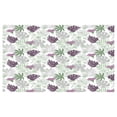 thumbnail image 4 of Leaves Ceramic Toothbrush Holder, Tropical Foliage Silhouettes Exotic Botany Hawaiian Nature Elements Vintage, Decorative Versatile Countertop for Bathroom, 4.5" X 2.7", Eggplant Green Grey, 4 of 4