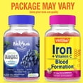 thumbnail image 2 of WellYeah Iron Gummies With Vitamin C -Anemia and Cellular Energy Support, Promotes Red Blood Cell Formation -Vegetarian Iron Supplement, Energy & Immune System Support -Natural Grape Flavor-60 Gummies, 2 of 8