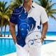 thumbnail image 2 of Ceisia Fashion Unisex Men Women Casual Short Sleeve Printed Turndown Collar Button Gift Shirt, 2 of 4