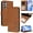 Brown, variant on For Samsung Galaxy A25 5G Litter Panda Embossing Leather Phone Case with RFID Blocking Card Slot Wallet Magnetic Clasp Lanyard Flip Stand Case,Brown,For Galaxy A25 5G