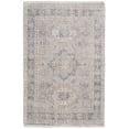 thumbnail image 5 of HomeRoots 566174 2 x 3 ft. Oriental Hand Woven Distressed Rectangle Area Rug with Fringe, Tan & Gray, 5 of 10
