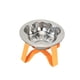 thumbnail image 4 of Comedero elevado para gatos con soporte de acero inoxidable para gatitos y perros pequeños Naranja, 4 of 9