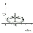 thumbnail image 5 of Sterling Silver Cross Diamond Ring, 5 of 10